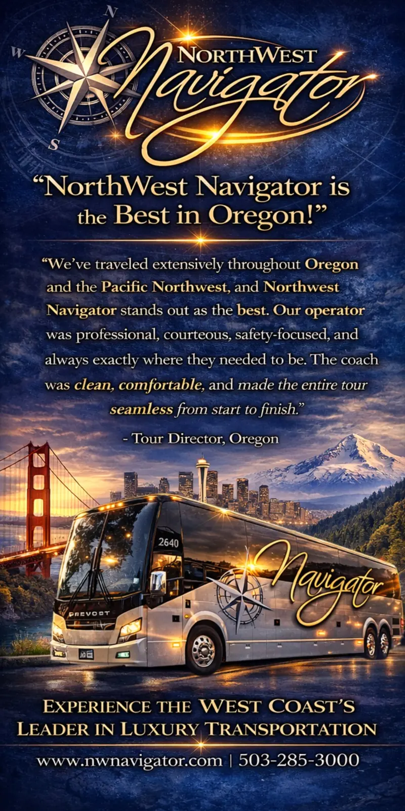 Tall portrait banner reading Best in Oregon