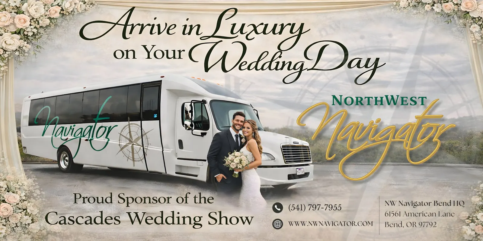 Landscape banner for the Cascades Wedding Show