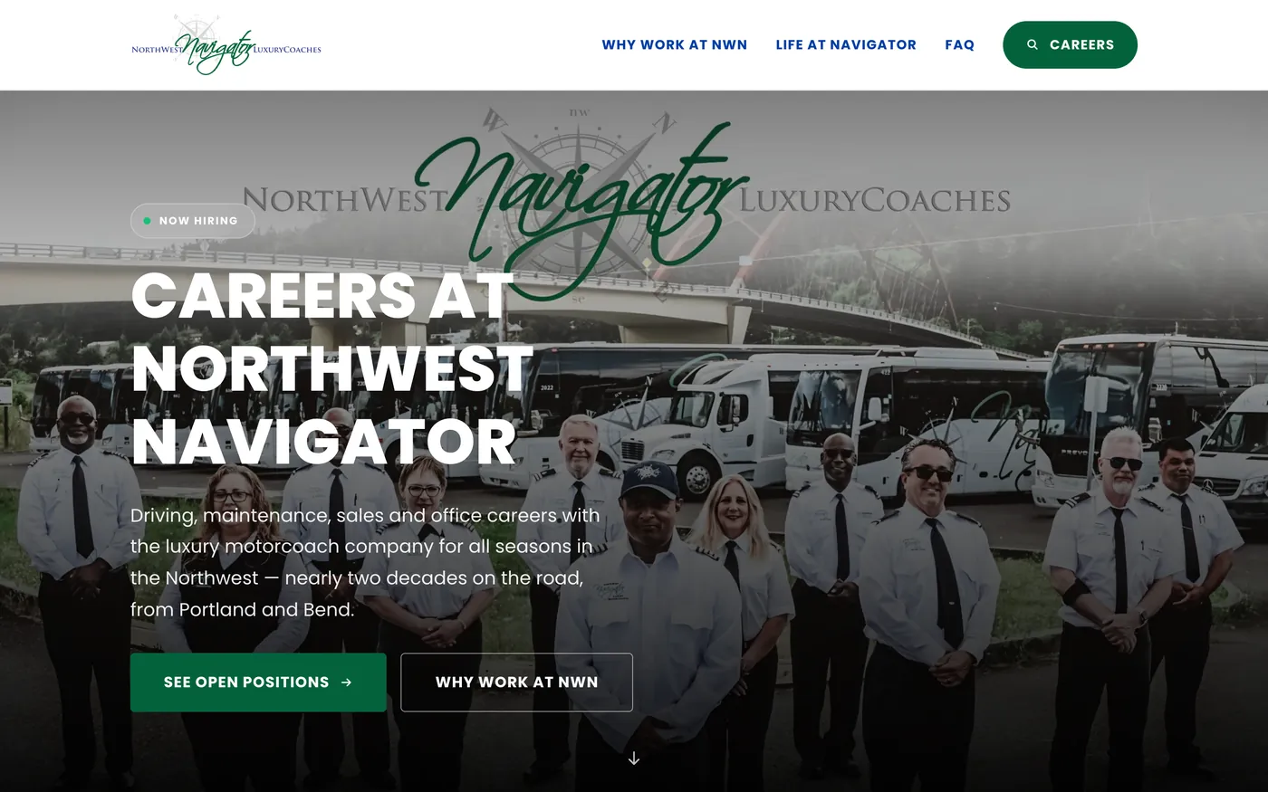 The Navigator careers homepage