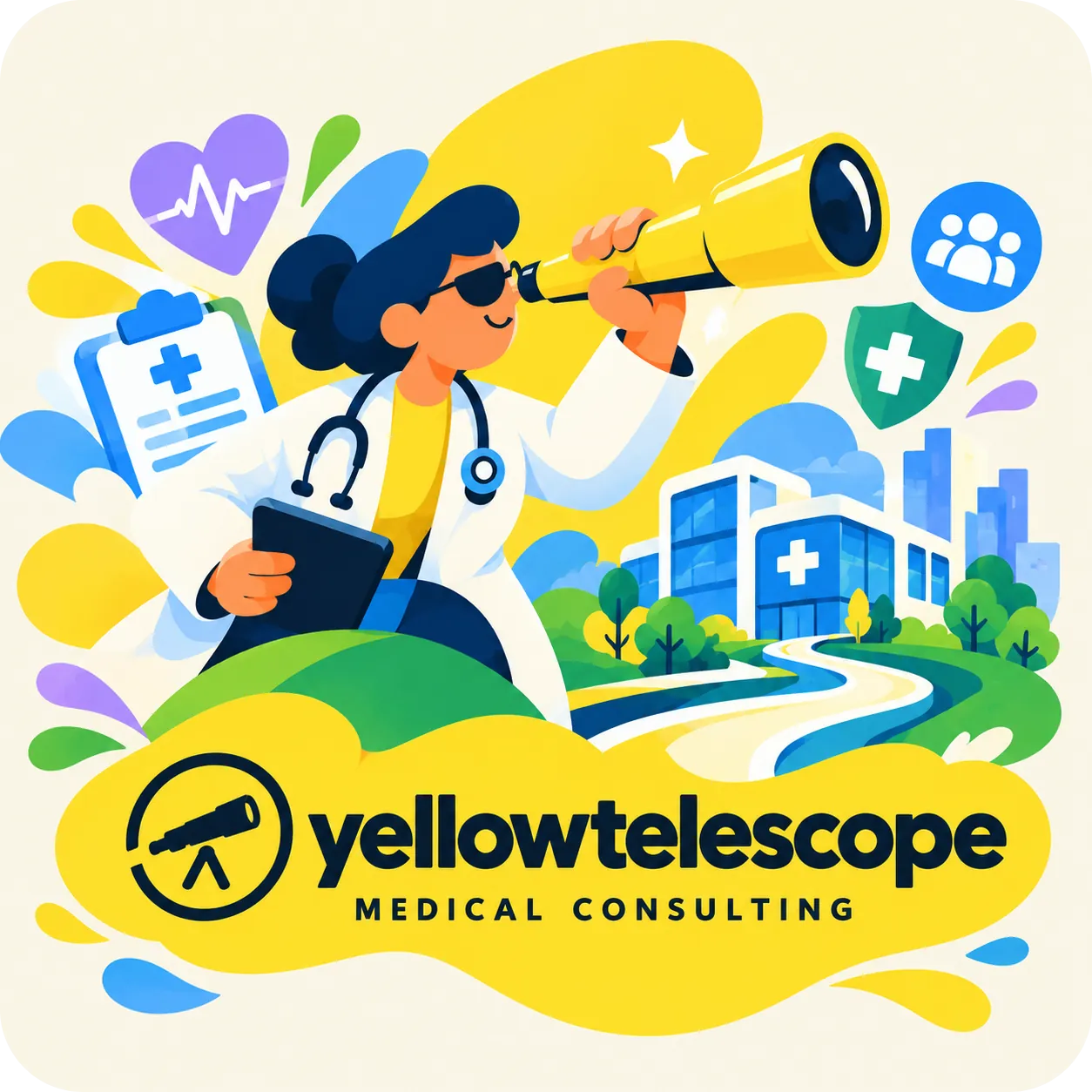 YellowTelescope — Brand illustration